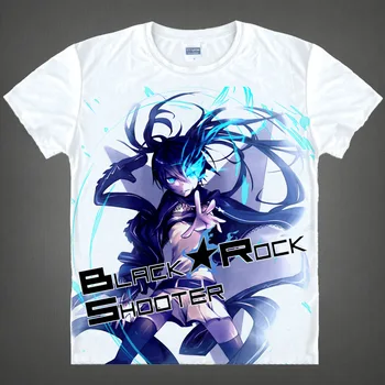 

Black Rock Shooter T-shirts kawaii Japanese Anime t-shirt Manga Shirt Cute Cartoon Mato Kuroi Cosplay shirts 37166799598 tee 339