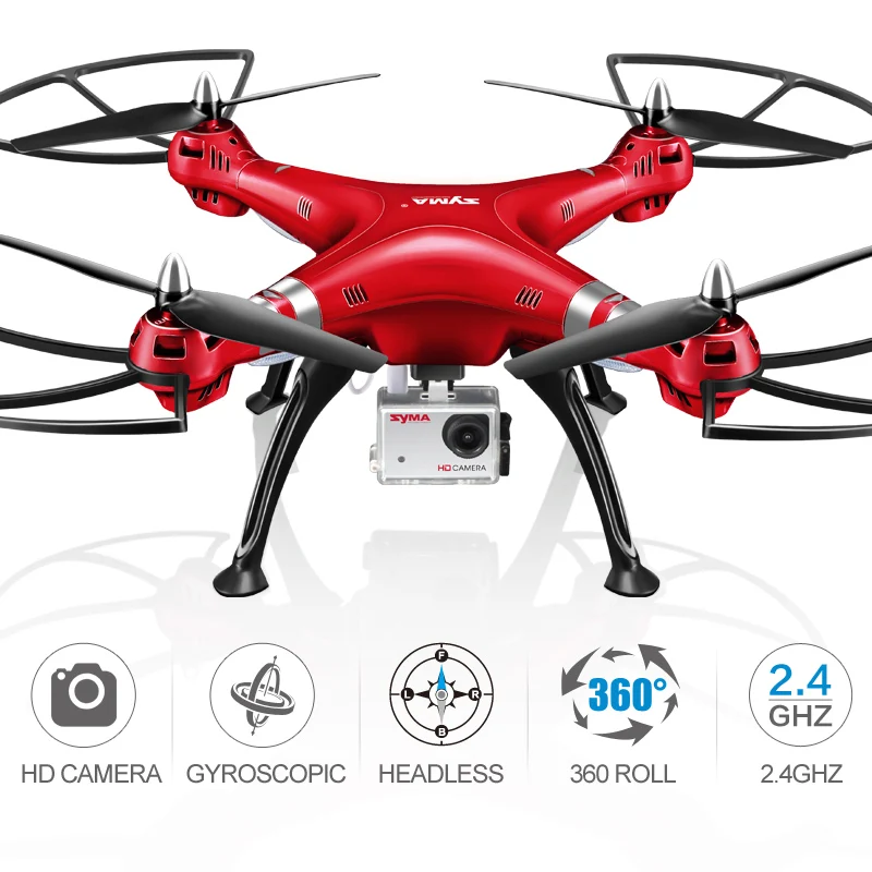 SYMA X8HG Дрон с камерой 8MP HD 6 Axis 4CH RC Квадрокоптер Дрон вертолет пульт дистанционного управления дроны летательный аппарат