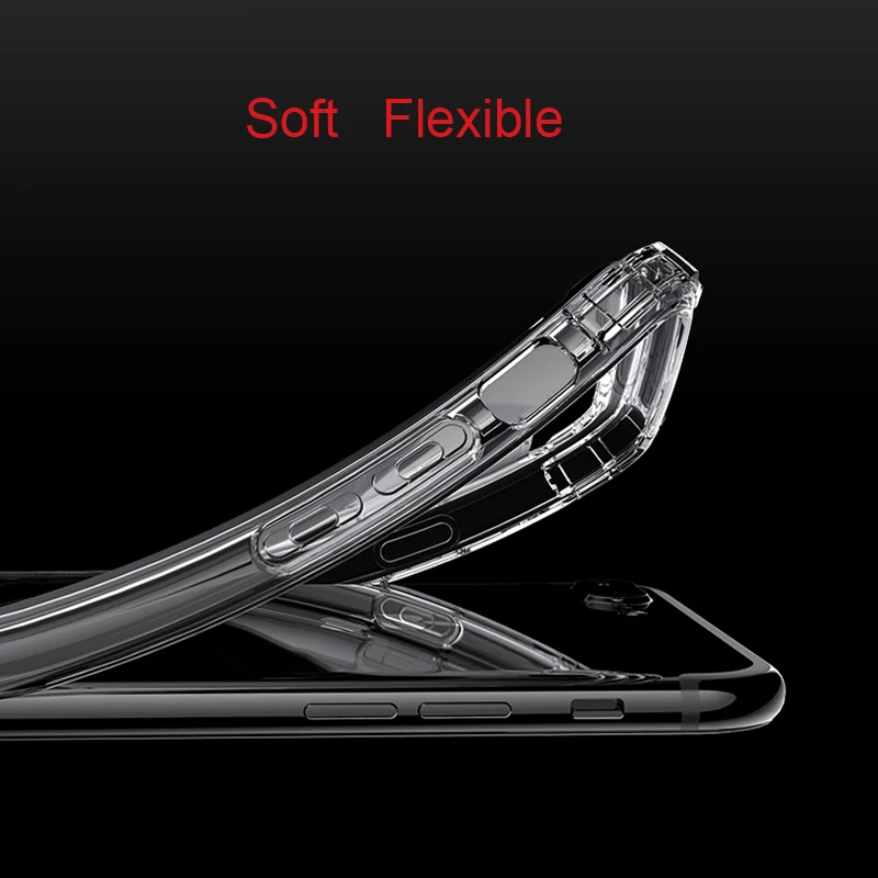 Мягкий противоударный чехол CAPSSICUM для iPhone X XR XS Max 6 6s 7 8 Plus 5 5S SE усиленная защита ТПУ