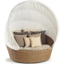 Горячая Распродажа SGZA-0033 элегантный черный ротанга шезлонг мебель