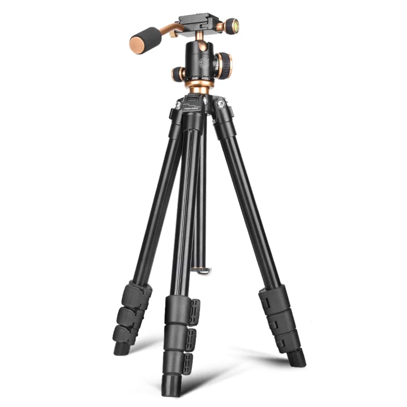 QZSD Q160 Aluminum Alloy Camera Tripod with Rocker Arm for Canon Nikon