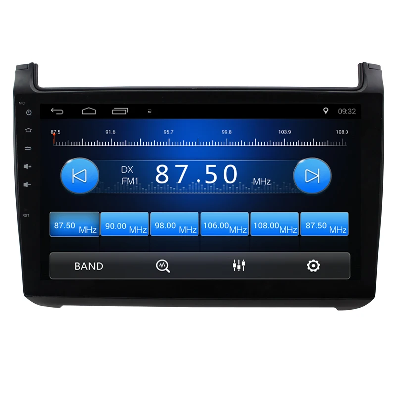 Cheap 9" Quad core Car radio for VW POLO 2011 android 8.1 car DVD player with WiFi steering wheel control Bluetooth RDS 19