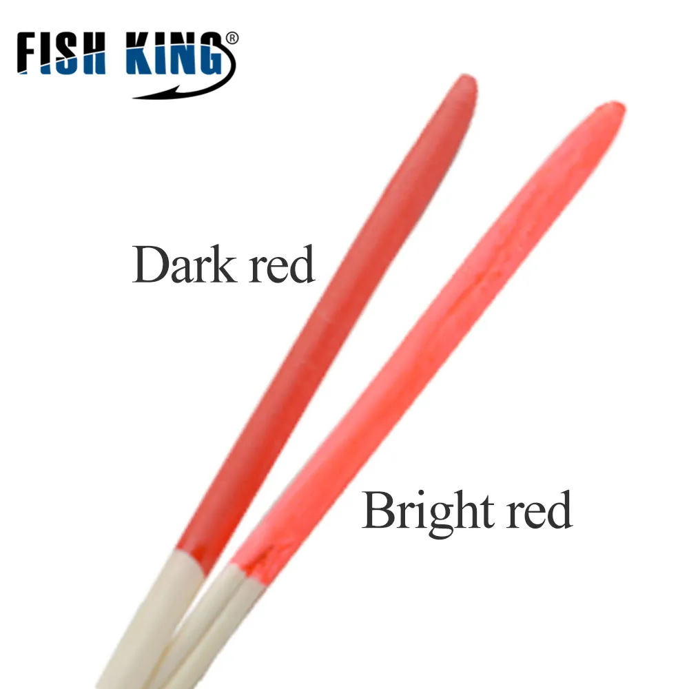 FISH KING 10 шт./лот 18 см поплавок с перьями павлина для рыбалки кольцами плавающие