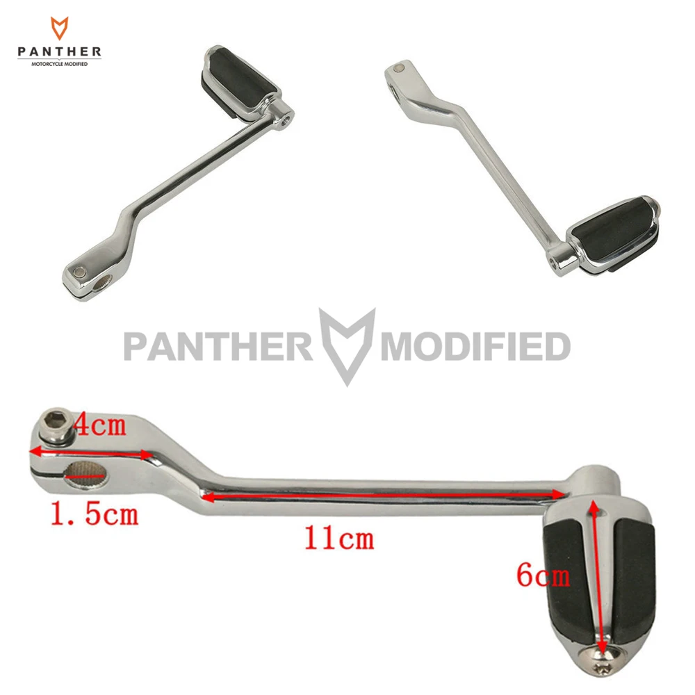 Chrome Motorcycle Shift Lever with Slipstream Shifter Peg Case for Harley Touring Trikes FL