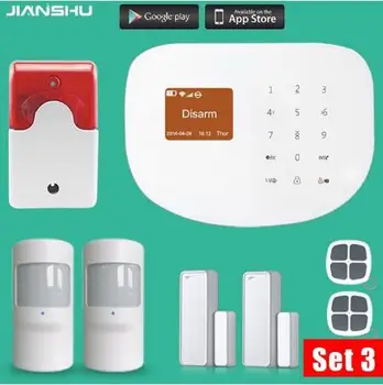 

Original WIFI gsm alarm system Touch Keyboard IOS Android APP 433MHz Home Burglar Wifi/GSM/GPRS/SMS Alarm System