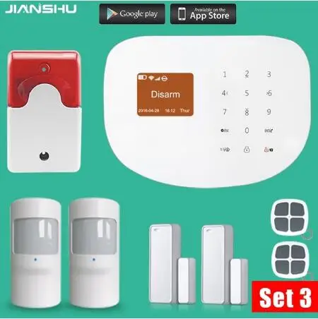 Original WIFI gsm font b alarm b font system Touch Keyboard IOS Android APP 433MHz Home