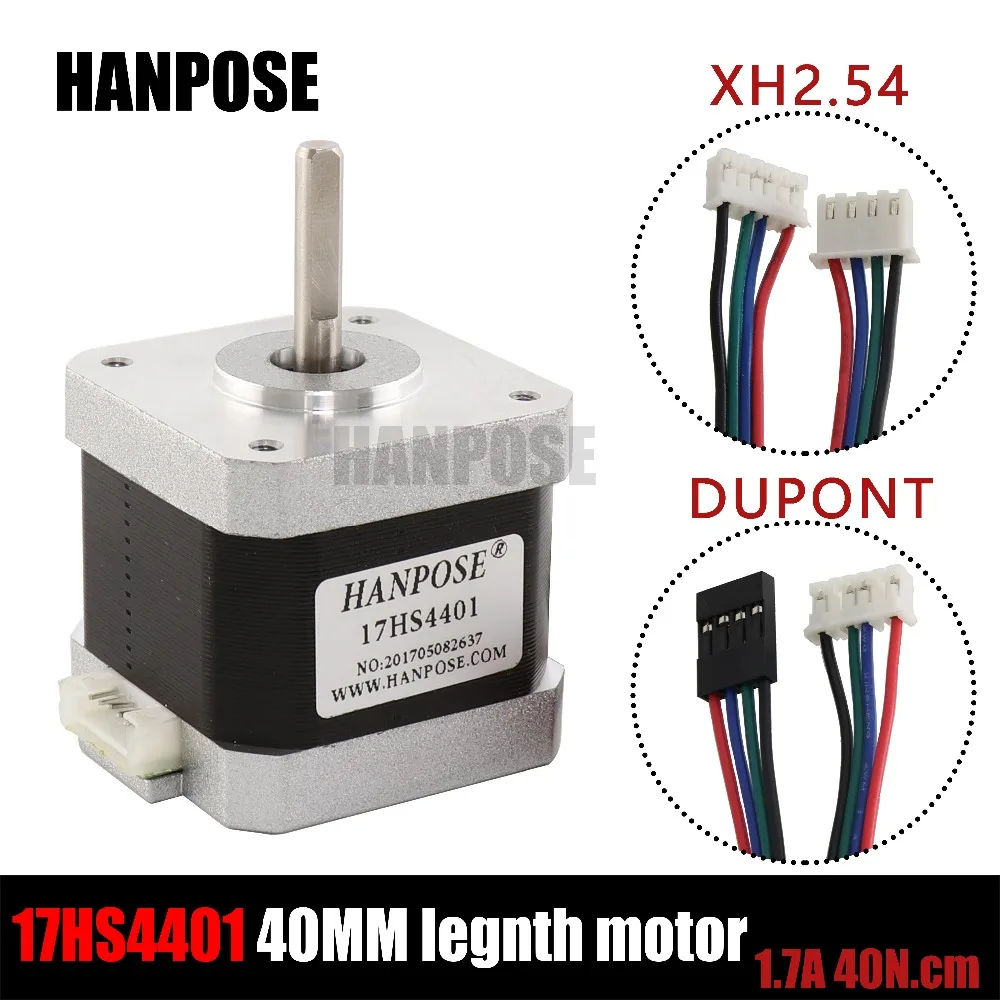 1 шт. 4-свинец Nema17(Национальная ассоциация владельцев электротехнических предприятий) шаговый двигатель 42 Мотор Нема 17(Национальная ассоциация владельцев электротехнических предприятий) Мотор 1.7A(17HS4401) 3D принтер двигатель и ЧПУ XYZ