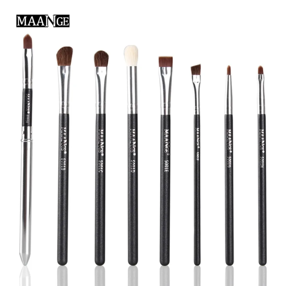 

MAANGE Eye Makeup Brushes 8 Pcs Professional Makeup Brush Set Cosmetics Eyeliner Eyeshadow Make Up Tools Beauty Pencil Brush Kit