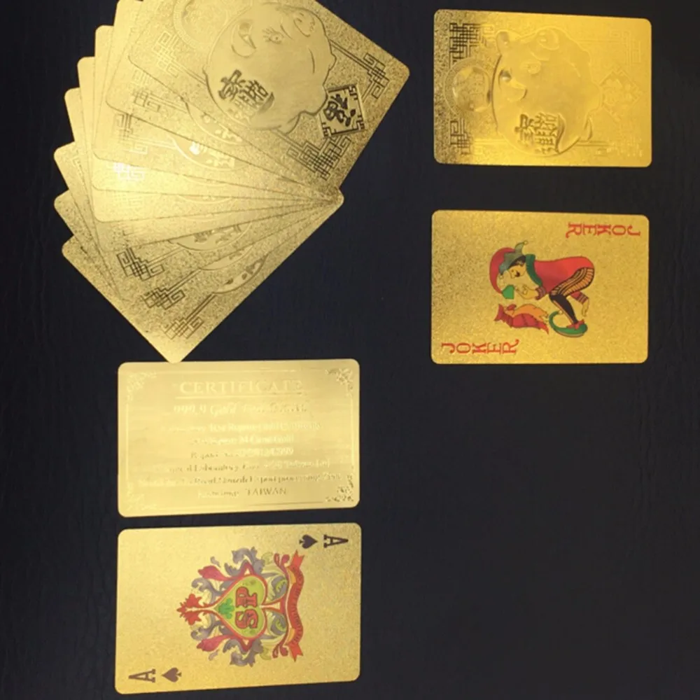Горячие 1 набор привлекательные высококачественные водостойкие карты покерные игровые карты из серебряной золотой фольги