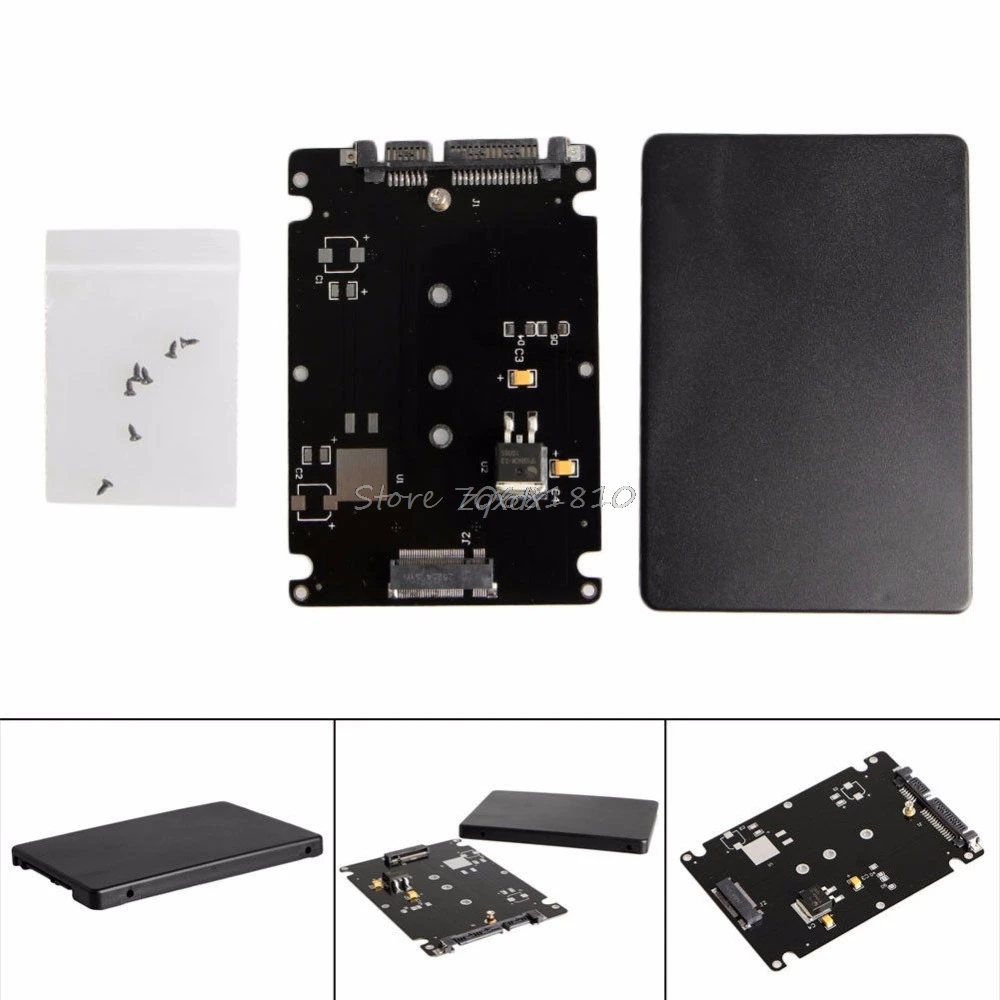 Разъем ключа B + M 2 M.2 NGFF (SATA) SSD на 5 SATA адаптер карта с Чехол оптовая продажа и Прямая