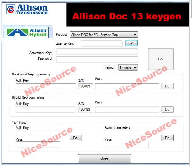 Новый универсальный Allison DOC для ПК 13 keygen [2015] |