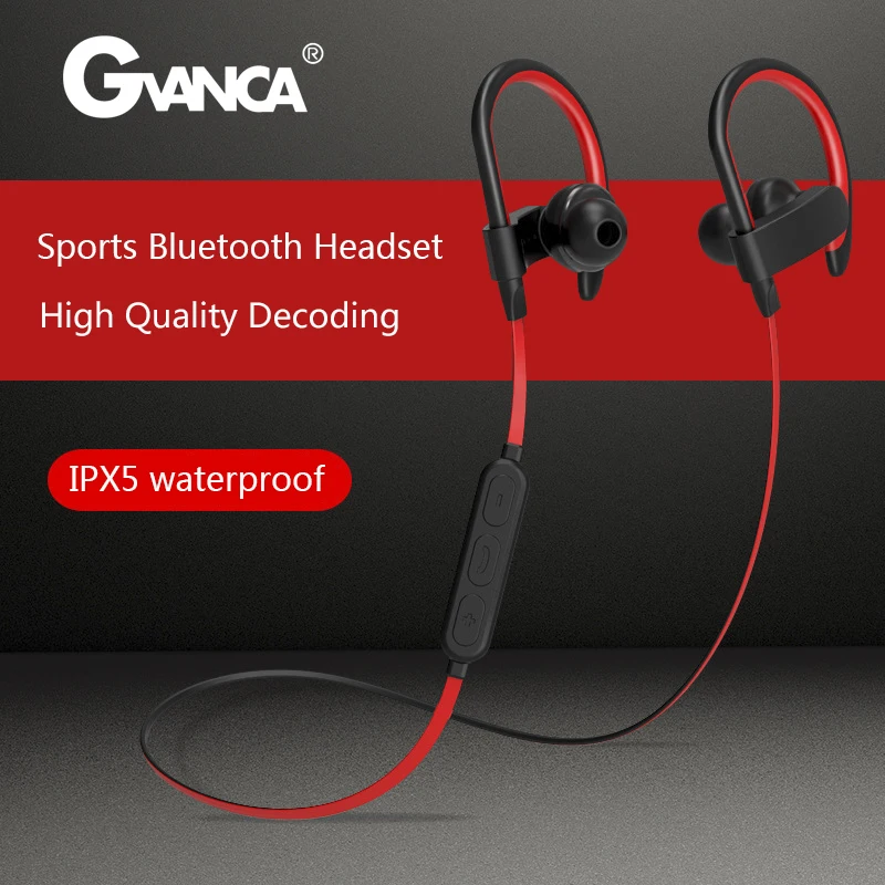 

GVANCA YX23 Bluetooth Wireless Earphone Sport Earphones Headset with Microphone IPX-5 Waterproof