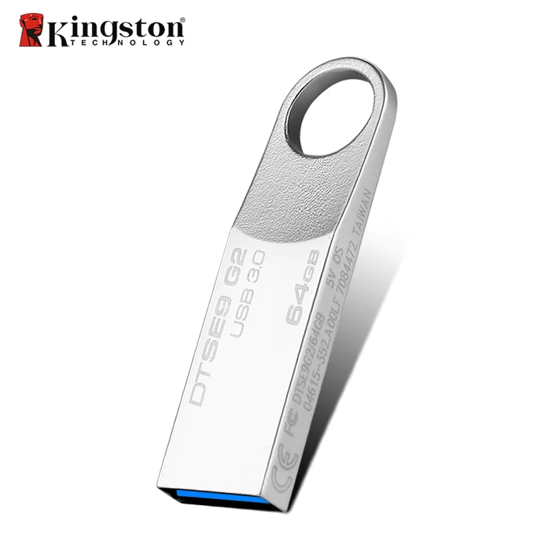 Kingston USB флешка накопитель USB3.0 64 ГБ диск USB 3,0 металлическое кольцо Pendrive Memory Stick хранения личности устройство U диска