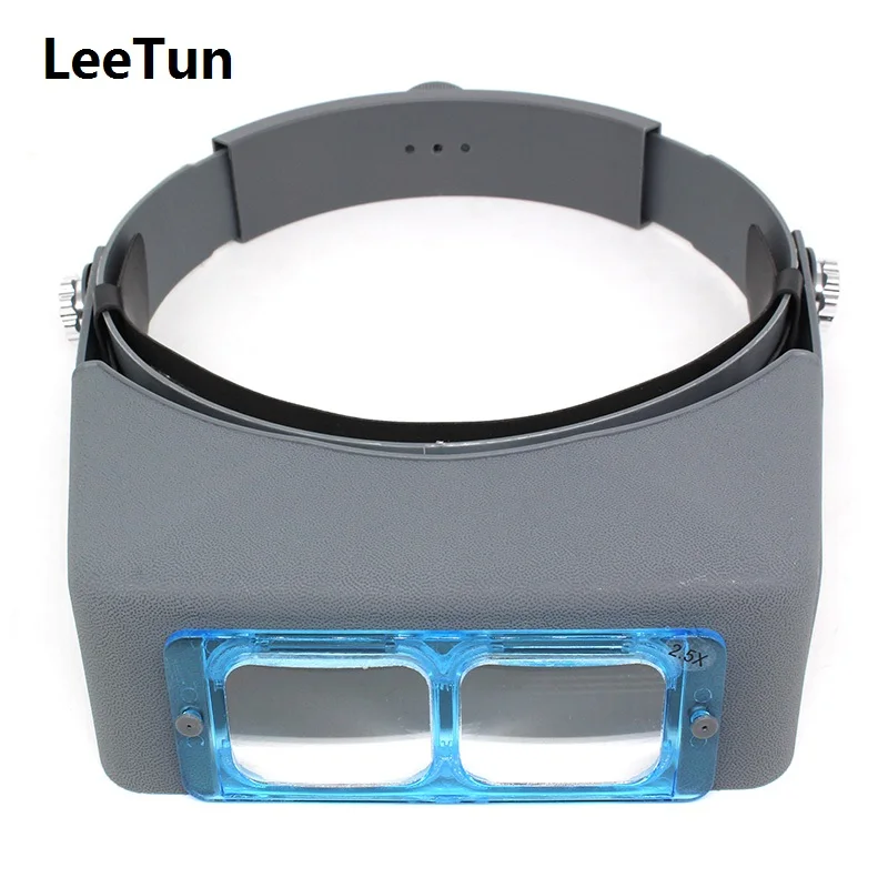

1.5X / 2.0X / 2.5X / 3.5X Optivisor Headband Magnifier Watch Repair Loupe Magnifying with one ABS Plastic Lens