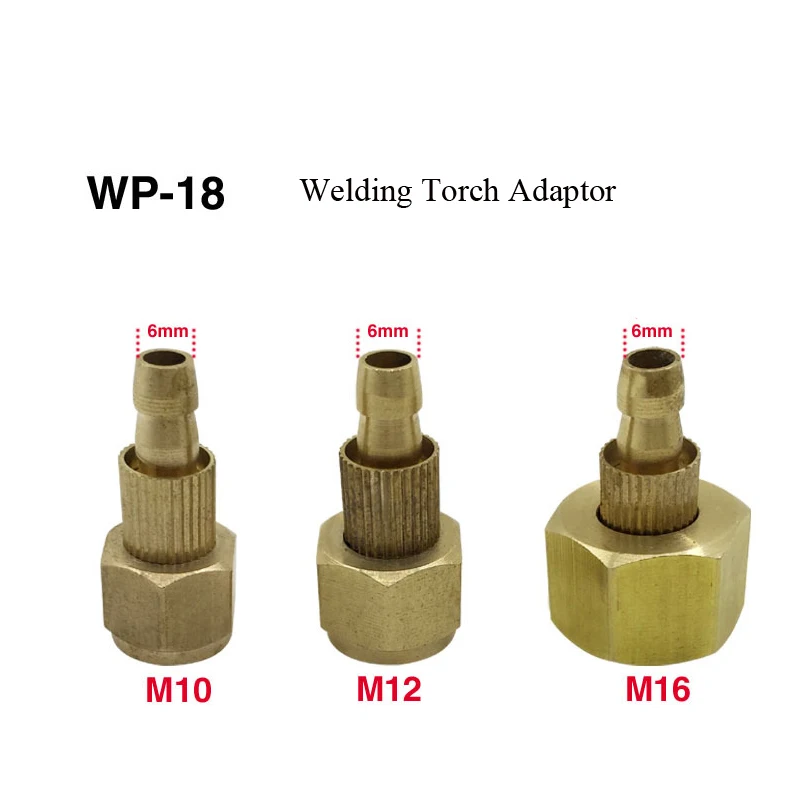 

1PC WP-18 M10 M12 M16 Welding Torch Adaptor Pressure Regulator Mount Gas Welding Cutting Free Shipping