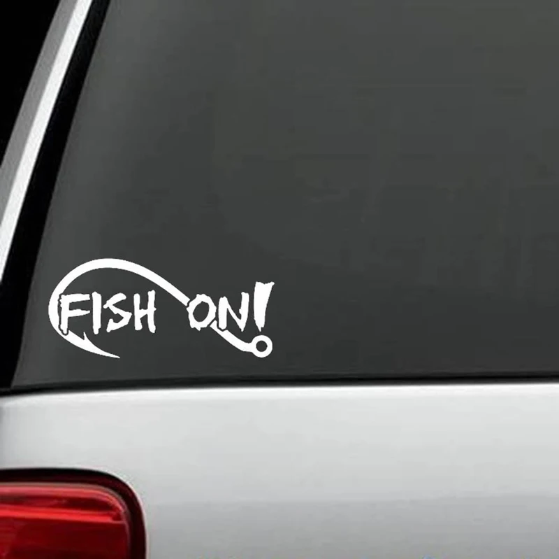 Fish On Bass Fishing Decal Sticker vinyl HBO logo 7" die cut vinyl