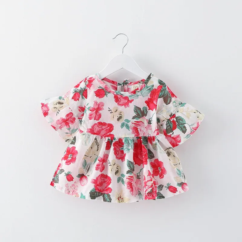 Aliexpress.com : Buy Children's Blouse Summer New Baby Flower Blouses ...