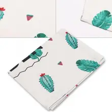 1 шт. моющийся льняной коврик для дизайна ногтей портативный держатель для рук с рисунком кактуса коврик для маникюра инструмент Подушечка Для Рук