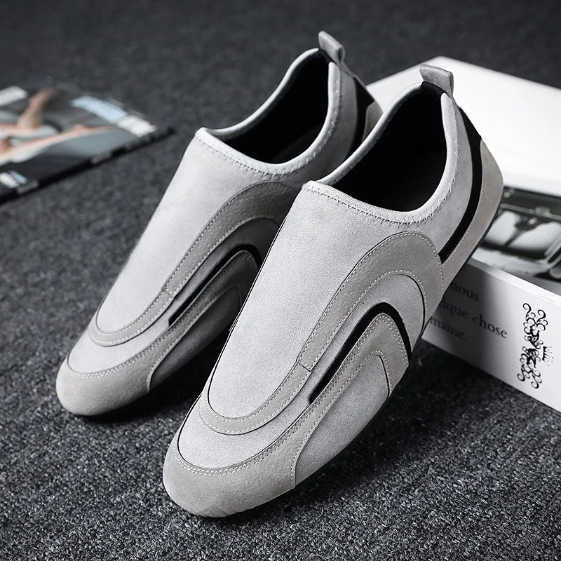 

Brand 2019 New Men Loafers Breathable Leather Shoes For Man Driving Shoes Moccasins Business Boat Top Men Shoes C4