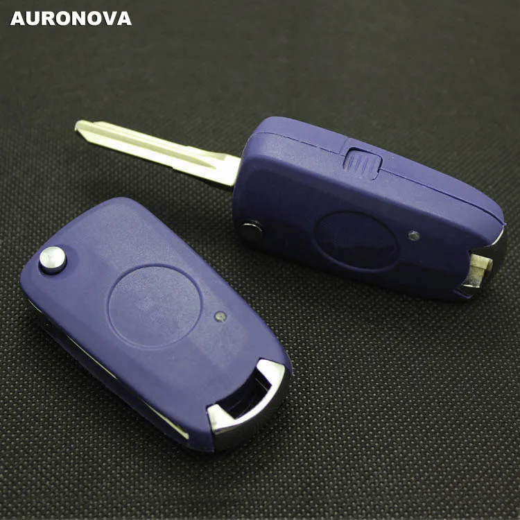 Auronva обновленный складной ключ для Fiat Palio откидной складной ключ боковой 1 Кнопка Замена ключа автомобиля Черный чехол