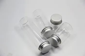

100pcs 20ml 50ml 70ml 100ml Clear Food Perfume Oil Storage Sample Bottles Glass Vial Container Jars Screw Cap For Wedding Decor
