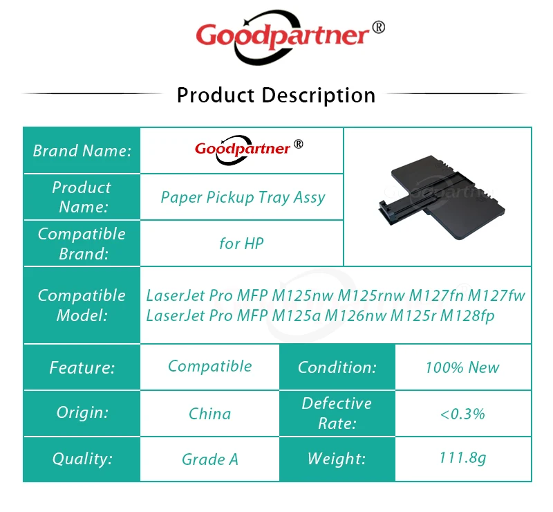 Cilindro de Recolhimento de Papel Assembléia para hp Chip de Mfp Bandeja Laserjet Pro M125 M127 M128 M125a M125r M125nw M126 M126nw M127fn M127fw M128fp 5x 125 127 2 chip de MFP M125 M127 M128 M125a