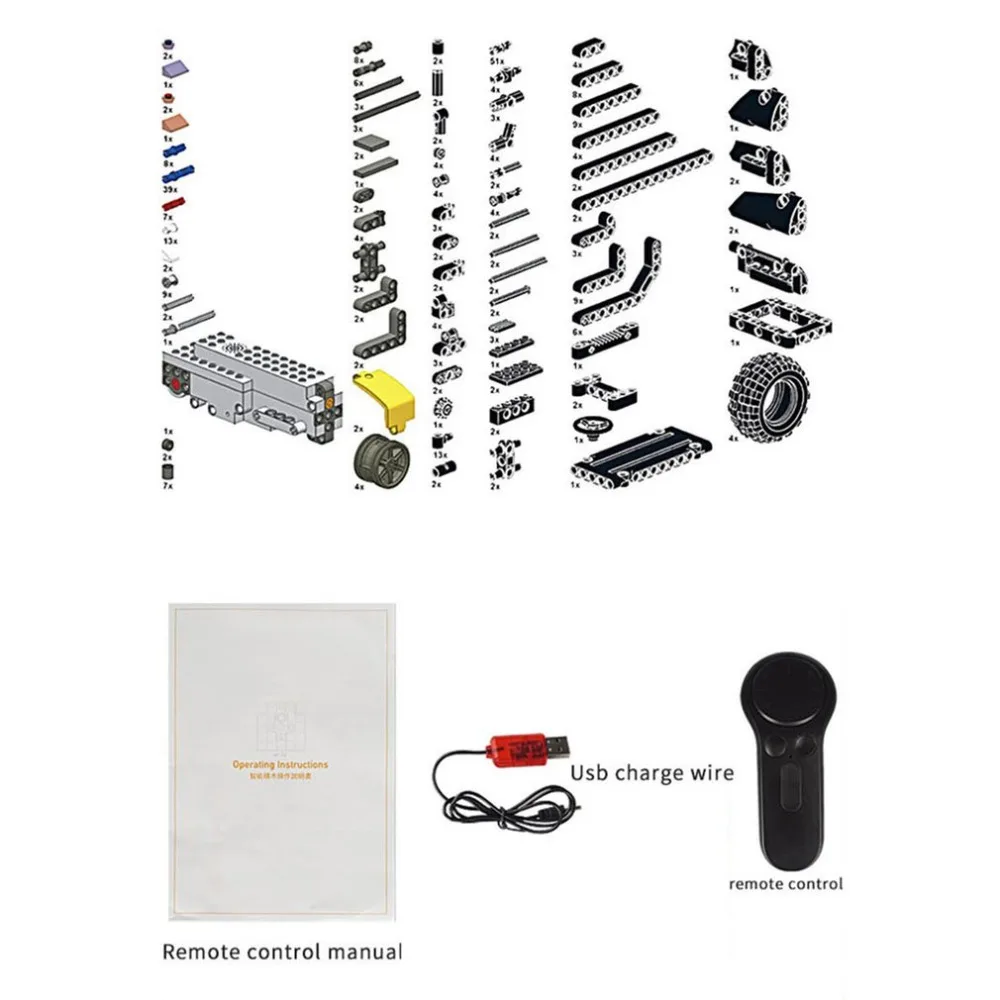 

336PCS RC Building Blocks Car Armed Patrol Military Remote Control Model Toys Bricks Assembly for Kids Toys Boy Christmas Gift