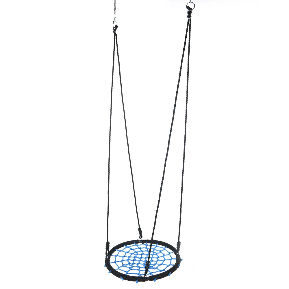 

24 inch detachable outdoor sports mesh hammock bird's nest swing Web Swing Nylon Rope Swivel Tree Net Assembled