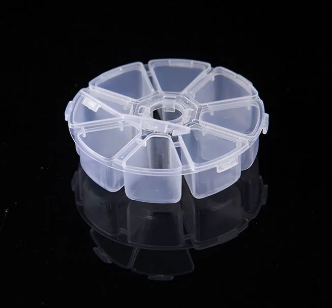 

Wholesale 200PCS Portable Travel Case Pill Boxes Container 8 Grids Cases Splitters