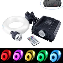 DMX 45 Вт светодио дный RGB led волоконно-оптический свет комплект звездное небо потолок 400 нитей(0,75+ 1+ 1,5+ 2) М* 4 м с 28key RF remote