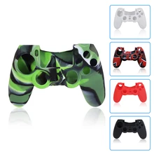 New Version Silicone Case for Sony PS 4 for PlayStation 4 PS4 Pro Slim Console Skin Cover with Controller Grip Caps xberstar anti slip silicone skin cover case for dualshock 4 sony playstation4 ps4 ps 4 pro slim controller stick grip caps