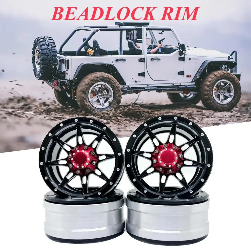 

4 Pcs 1/10 SCX10 Climbing Car 1.9 Inch Universal Wheel Hub Remote Car Model Accessories Kids DIY Car Toy Wheel Hub