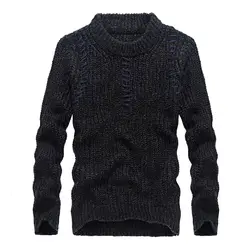 Новинка зимы Для мужчин свитер модный бренд Высокое качество, Большие размеры свитер для повседневной носки Для мужчин теплые пуловеры