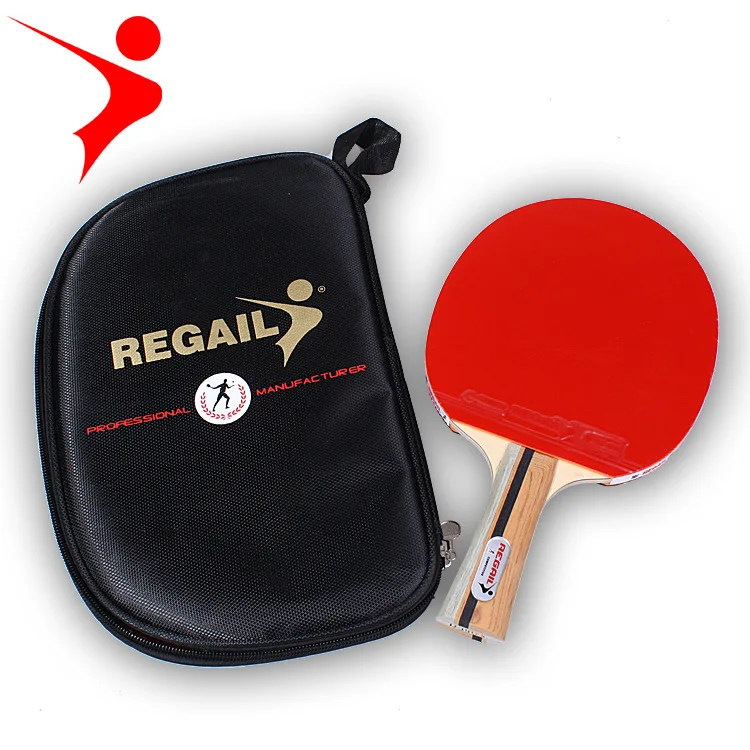 

Professional Carbon Fiber Table Tennis Racket Blade Rubber With Double Face Pimples-in Ping Pong Rackets High-quality With Bag