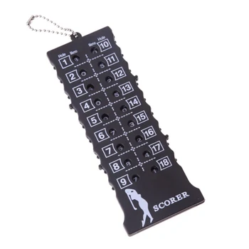 

18 Hole Golf Stroke Putt Score Card Counter Indicator Portable Lightweight Golf Score Counter Golf Training Aids New