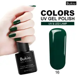 Bukio 29 цветов серии обычный гель лак для ногтей Soak Off долговечный Professional UV светодио дный лак для ногтей маникюр 8 мл