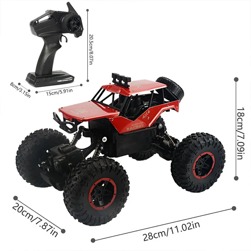 Сплав 2,4G Rc Внедорожник 1:14 четыре колеса зарядка пульт дистанционного управления альпинистская машина детская Автомобильная игрушка Подарки на день рождения