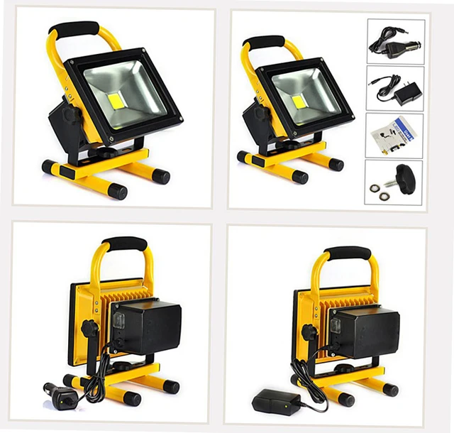 Flood Lights Rechargeable Led Floodlight Lithium Ion Flood Lights Rechargeable Led Floodlight Lithium Ion Battery 10wflood Lamp Portable Light Ip65
