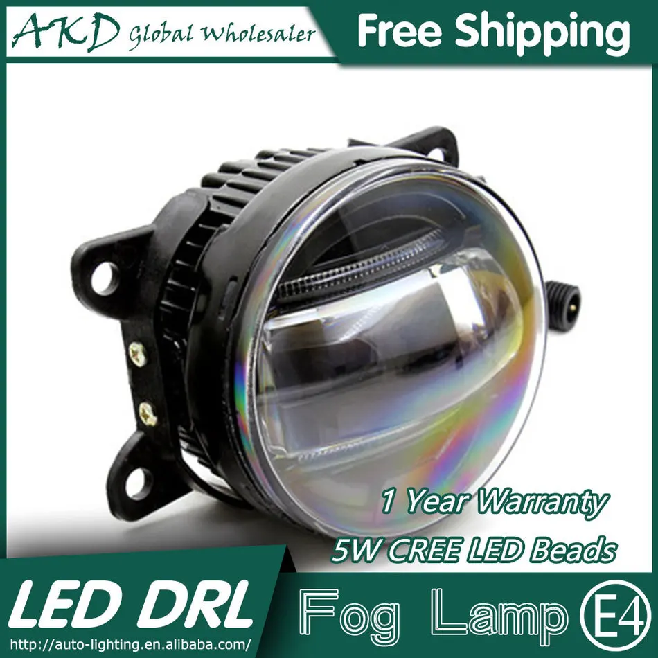 

AKD Car Styling LED Fog Lamp for Citroen C4L 2012-2015 DRL LED Daytime Running Light Fog Light Parking Signal Accessories