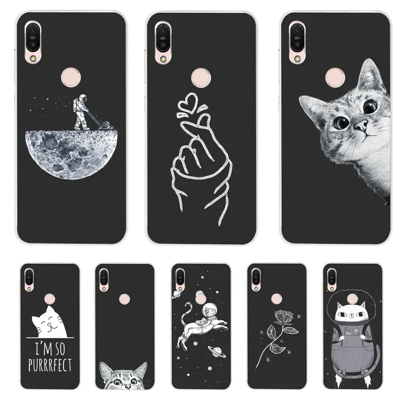 

PENSEN Soft TPU For Asus Zenfone Max Pro M1 ZB601KL ZB602KL Case Cover Matte Painting Cases Cute Cat Coque