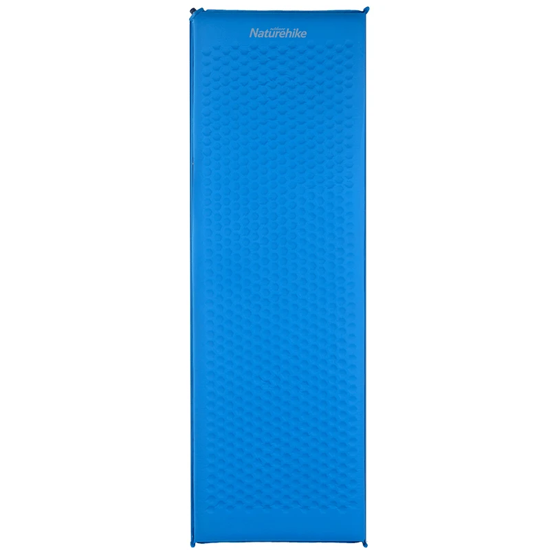 blue Naturehike 1 SingIe люди кемпинг автоматически надувной матрас Открытый губка туристические коврики высокоэластичный уплотненный коврик 8 см - Цвет: blue