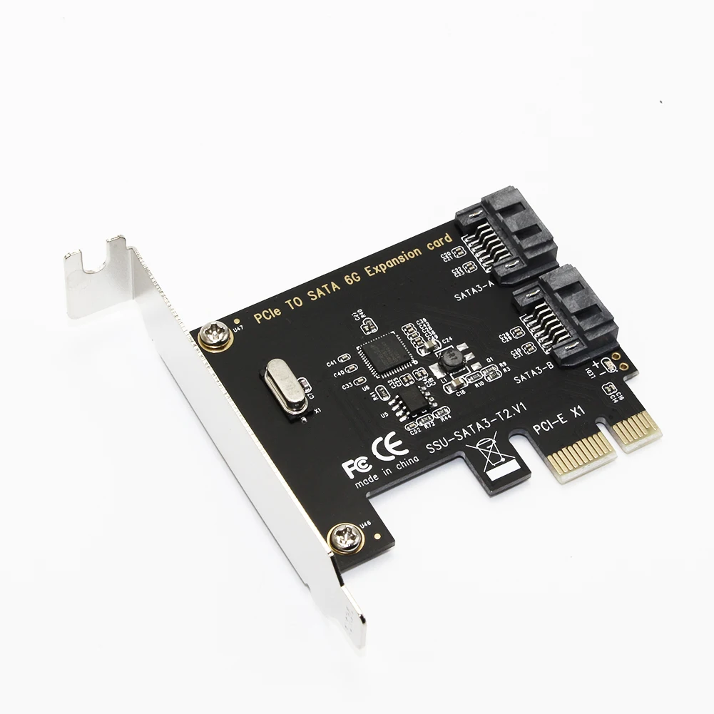 Настольная Плата расширения для всех разъемов Pci-e Sata3.0 карта расширения адаптер карта жесткий диск 2 Sata 6,0 Гбит/с Интерфейс SUP IDE/AHC