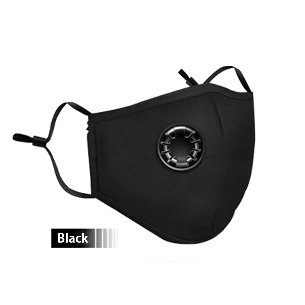 black PM2.5 респиратор фильтрации с активированным углем прочный маска от Дыма Респиратор маска дыхание ветрозащитные капри для девочек 4 цвета Портативный - Цвет: black