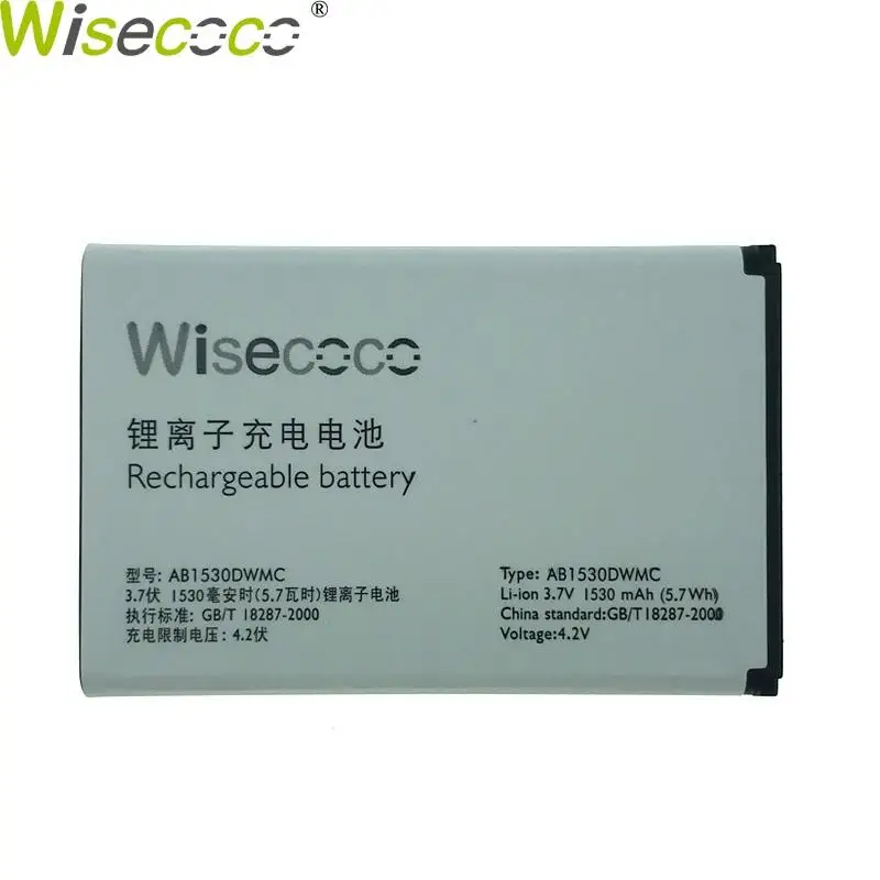 Original Wisecoco 10 шт. 1530 мА/ч, AB1530DWMC Аккумулятор для Philips X525/W626 X806 X331 X518 CTX331 XCT518 смартфон+ номер для отслеживания посылки - Цвет: Original