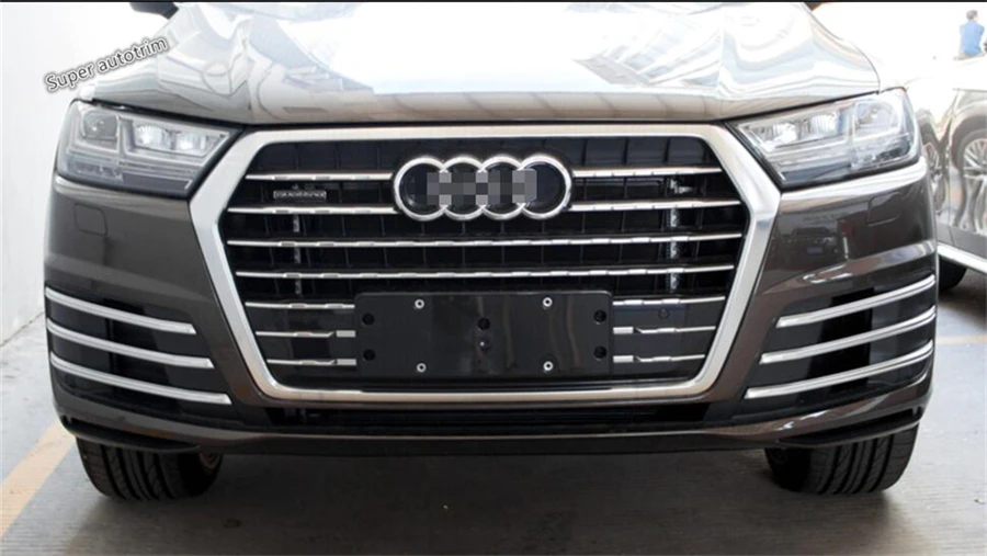 Для Audi Q7 S-line Sport ABS передняя противотуманная фара решетка фары декоративная крышка Накладка 6 шт