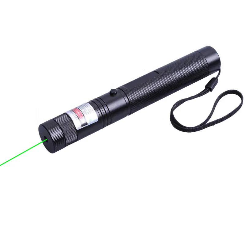 Зеленая лазерная указка прицел лазерная ручка Мощный прицел 532nm фиксированный фокус со звездным колпачком+ зарядное устройство+ аккумулятор 18650 HT3-0019-2