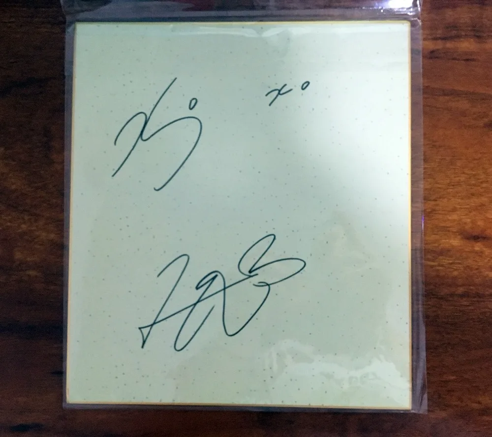 Ручная подписка Kyokou Fukada autographed board J-POP 092018
