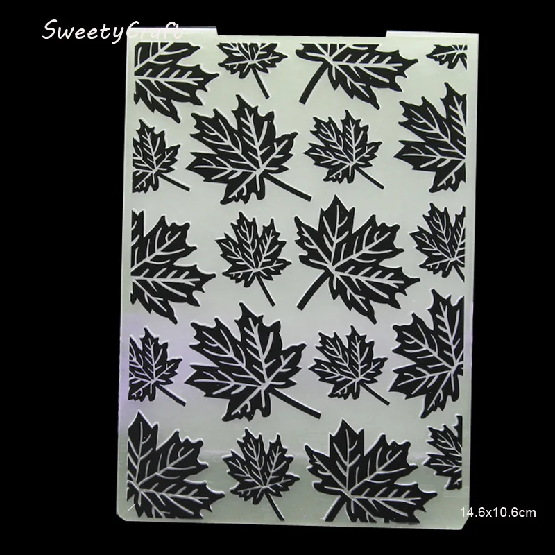 maple  leaves embossing folder