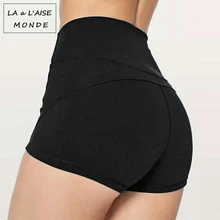 Женская Спортивная одежда для Для женщин байкер плотные Высокая Талия сжатия гимнастический, спортивный, для йоги шорты Для женщин спортивная одежда Фитнес тренировки