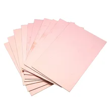 10 pcs FR4 10x15 centímetros Único Cobre Frente E Verso da Placa do PWB Placa de Fibra de vidro